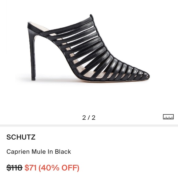 Authentic Caprien Mule In Black - Picture 5 of 6